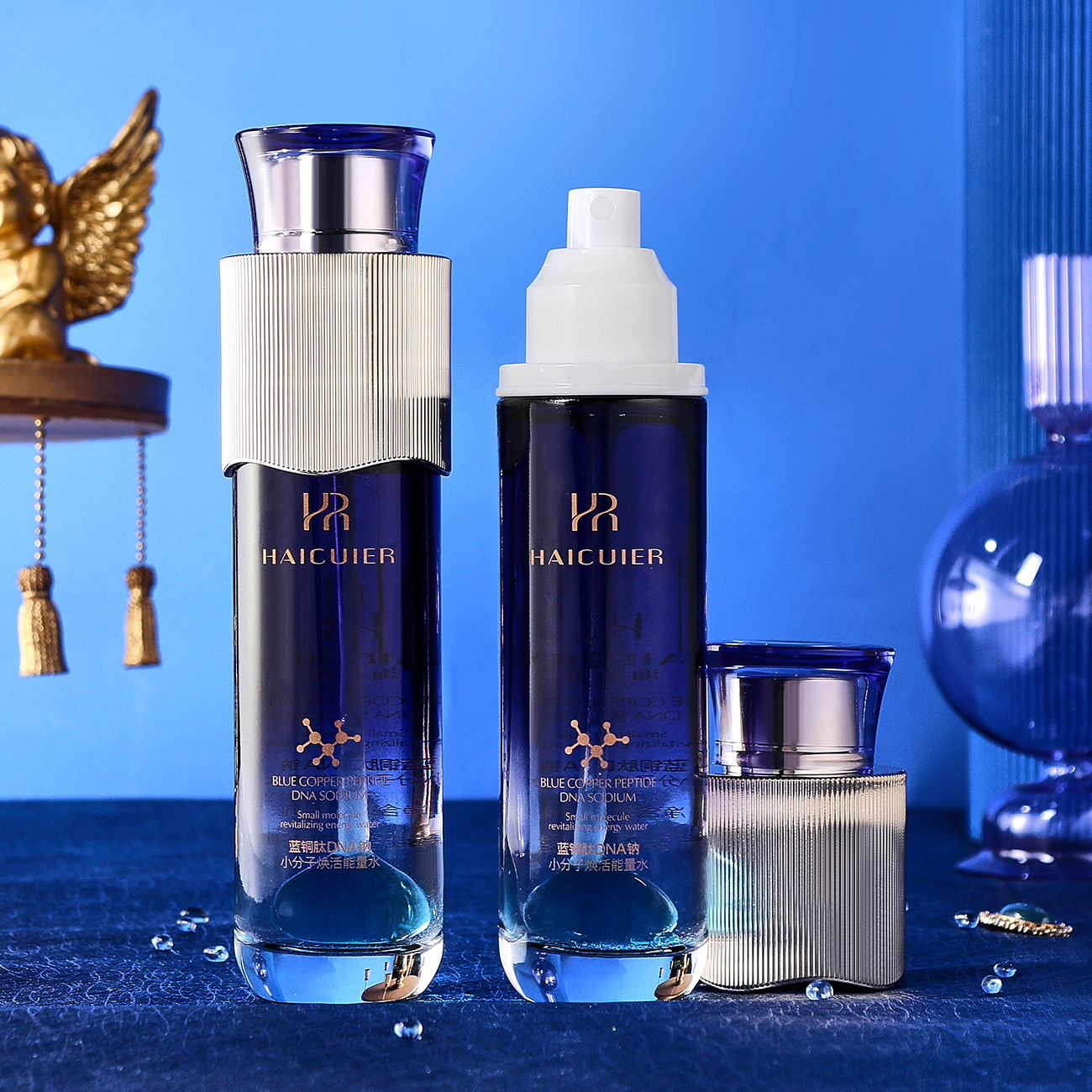 海萃尔蓝铜肽dna钠小分子焕活能量水盈润补水清爽