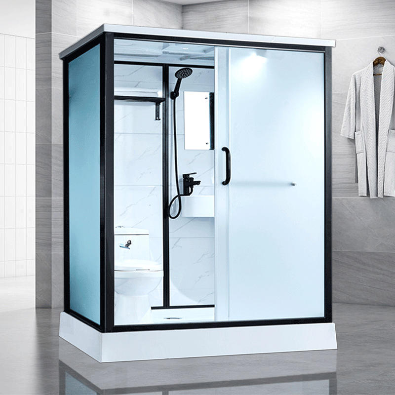 新世爵整体淋浴房带马桶蹲坑一体式淋浴房卫生间含马桶洗脸盆镜子