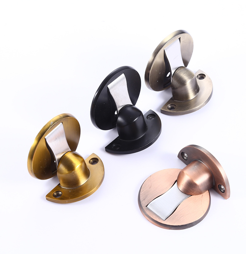 隐形强磁地吸不锈钢款电镀门吸房门静音防踢磁吸免打孔磁碰地板吸