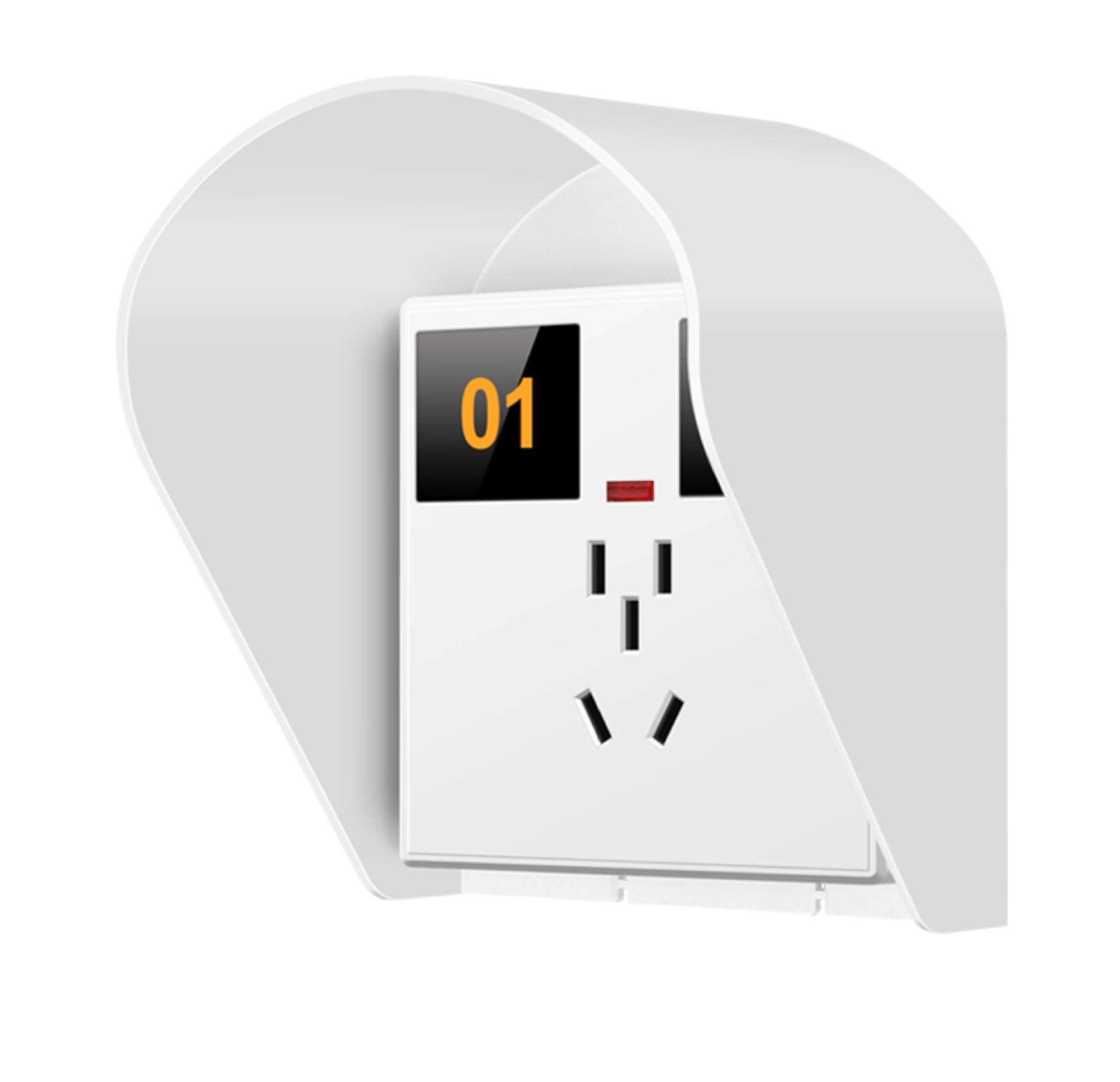 86型明装充电桩插座 小区电动车扫码智能 五孔十孔插座交流充电桩