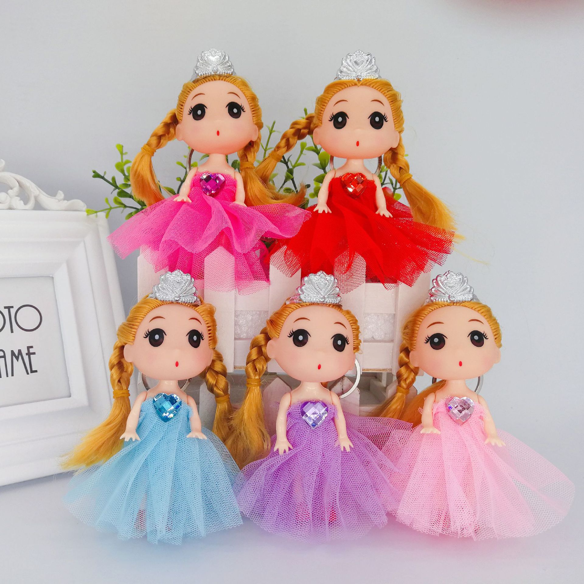 新款12cm迷糊儿童玩具娃娃女书包挂件公仔幼儿园培训机构礼物批发