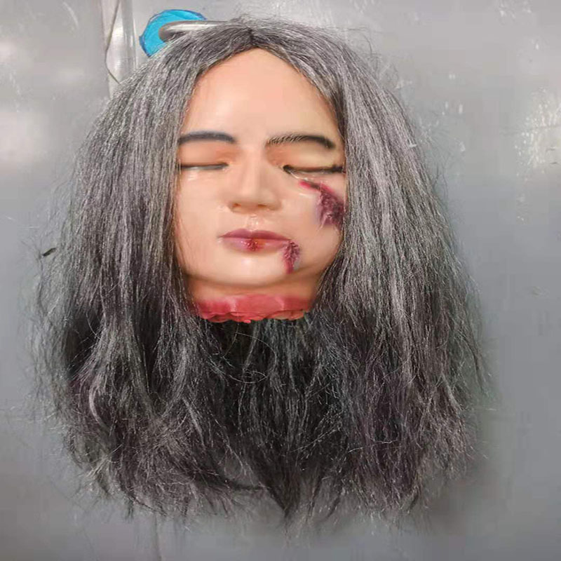 万圣节假人尸体鬼屋密室逃脱恐怖断头丧尸僵尸干尸鬼人头吊头道具