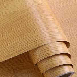 加厚黄橡木贴纸木纹自粘仿仿真桌面家具木板贴皮翻新波音软片专用