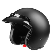 外贸专供701复古头盔摩托车头盔时尚半盔哈雷电动头盔骑行头盔