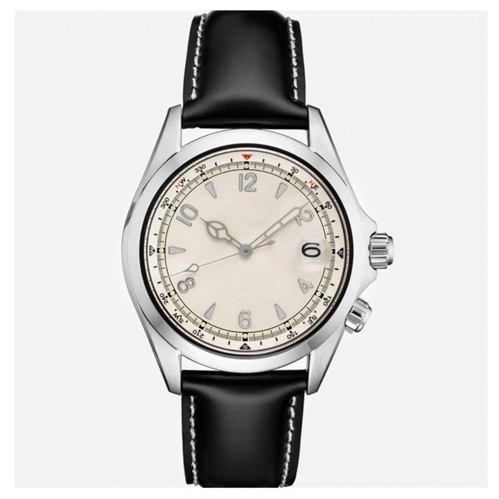 跨境平台销售时尚单日历皮带手表 中性表男表女表机械表石英表