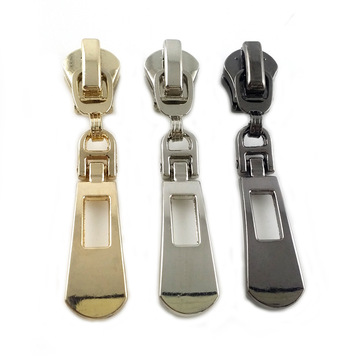 现货批发拉头长条活动拉链吊片5号金属拉链头箱包服装外套拉锁头