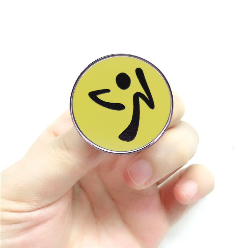 尊巴胸针有氧运动健身舞蹈标志徽章