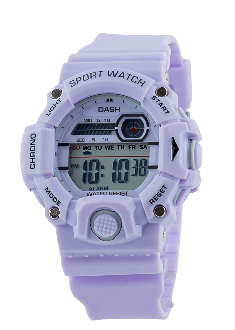 dash马卡龙色系6位机芯电子表功能闹铃日历冷光星期显示厂家批发