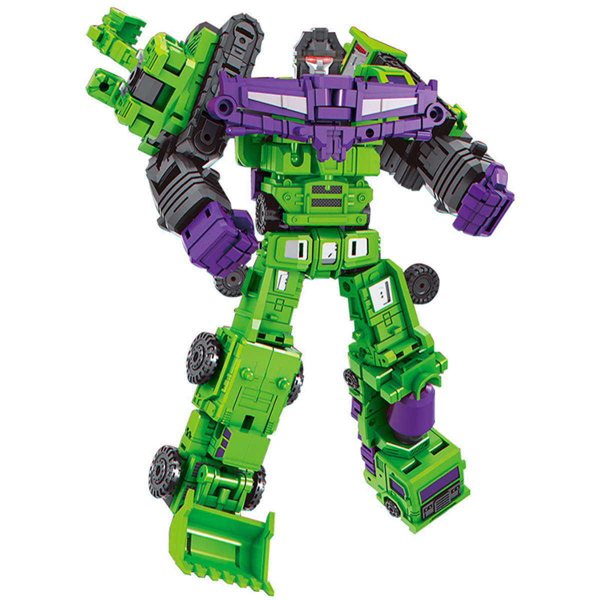 蒙巴迪ex501变形玩具金刚小力神六合体工程车挖掘机机器人男孩