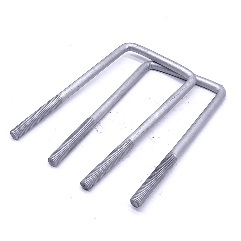 热镀锌u型螺栓 预埋u型丝 u型管卡 方形卡子可定制