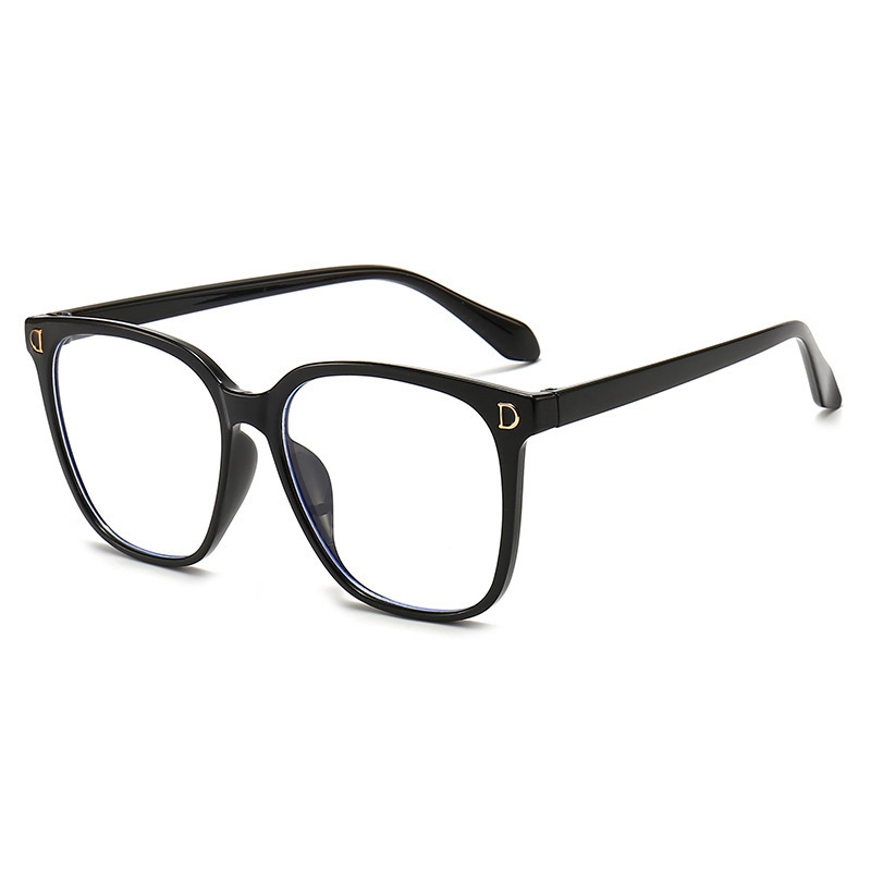 Supply Fashion Large Rim Retro AntiBlue Ray Plain Glasses Modified