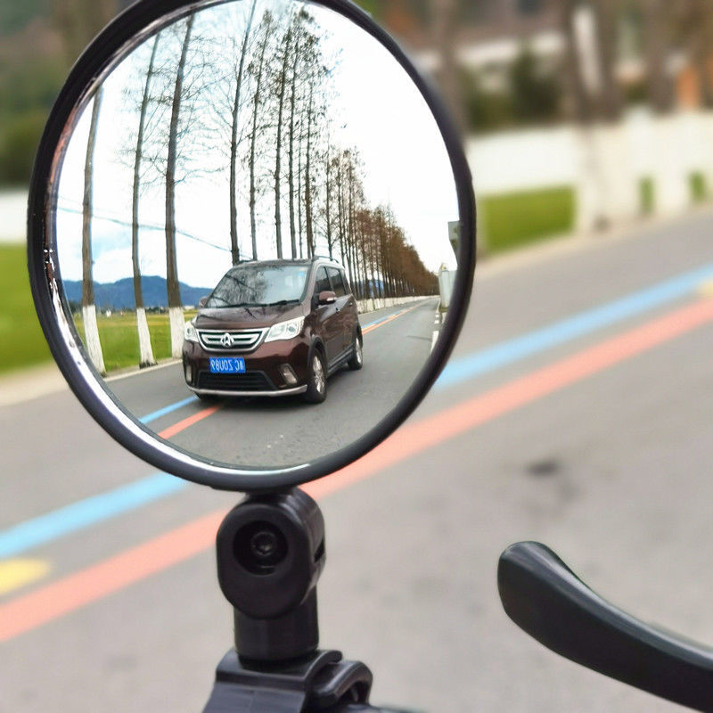 自行车后视镜 电瓶车凸面镜单车反光镜山地车后视镜电动车后视镜