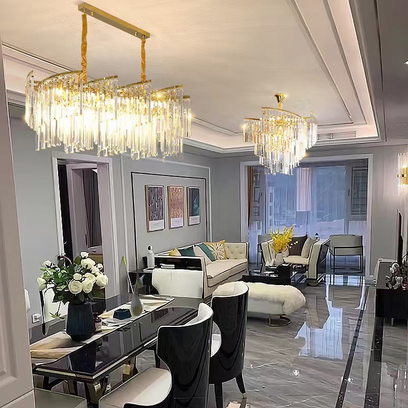 Italian High-End Elegant Villa Hall Bedroom and Household Light Luxury Crystal Lamps Light Luxury Romantic Restaurant Restaurant Chandelier