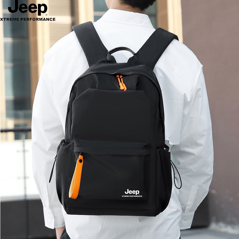 jeep时尚户外休闲日常通勤背包可容纳14英寸笔记本大容量双肩背包