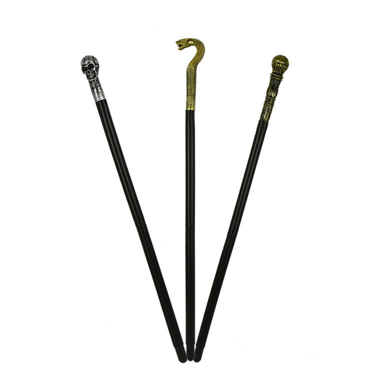 万圣节法老蛇形权杖派对装扮道具权杖埃及国王眼镜蛇头权杖骷髅头