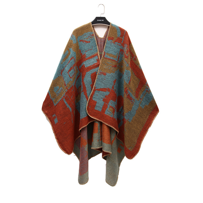 Tibet Shawl Blanket Qinghai Lake Travel Cloak outside Lhasa Xinjiang Travel Net Red Photo Decoration Shawl for Women