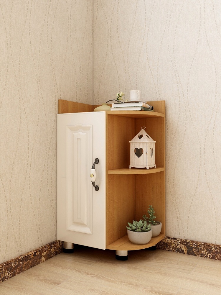 客厅墙角柜卧室转角角落沙发实木床小欧式拐角多功能墙角美式角柜