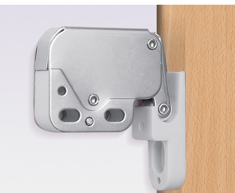 柜子衣柜隐形柜门免无拉手反弹器铰链按弹门按压式碰珠门扣象鼻锁