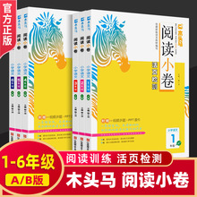 木头马阅读小卷A/B版上下册小学阅读理解语文同步练习阅读力测评