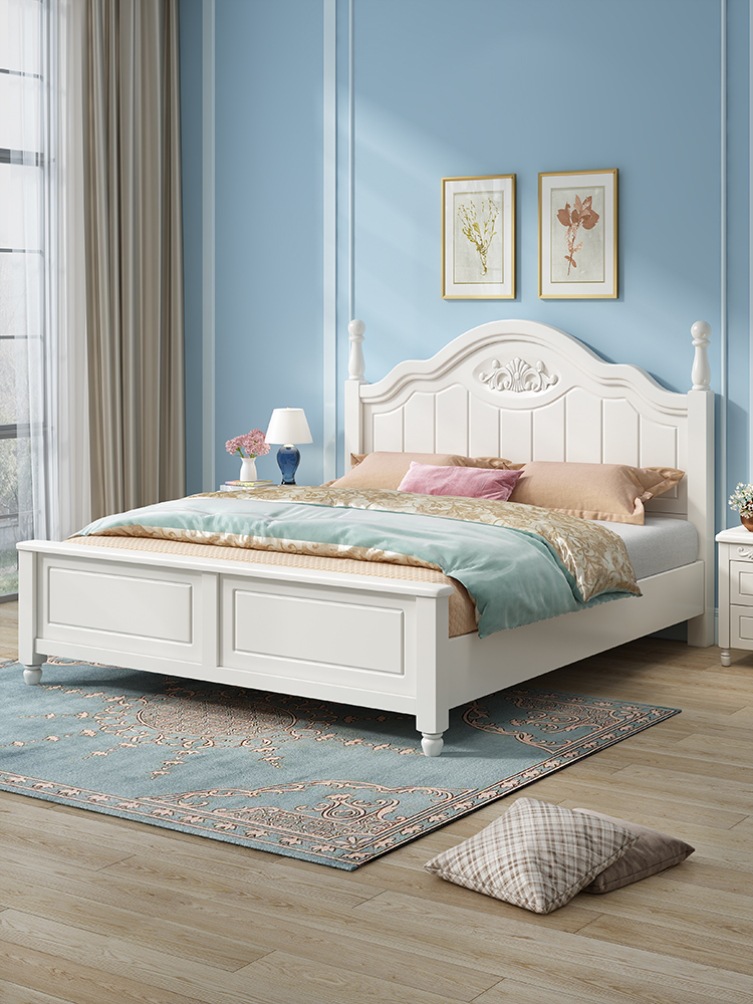 公主床少女梦幻城堡漂亮的心孩子女儿轻奢现代小房间欧式风格主卧