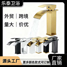 跨境面盆水龙头不锈钢家用卫生间浴室水龙头冷热两用台上盆洗手盆