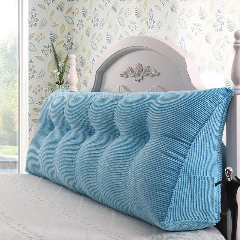 三角枕头靠枕无床头靠垫大靠背榻榻米软包床上长条靠枕贴墙可拆洗