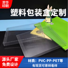 厂家直销现货供应塑料透明盒子 斜纹磨砂彩盒pvc包装盒定制