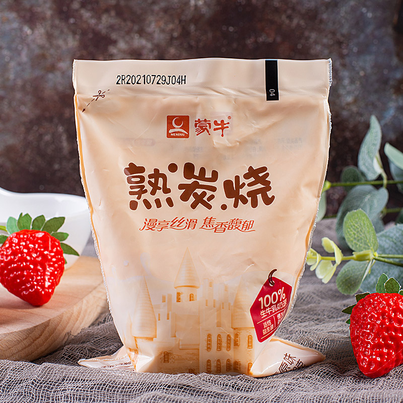 蒙牛熟酸奶150g炭烧酸牛奶袋装低温新鲜奶可选俄罗斯风味发酵乳