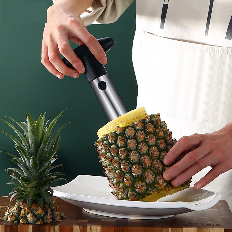 厂家直销跨境亚马逊不锈钢菠萝刀家用凤梨抽菠萝削皮神器削皮刀