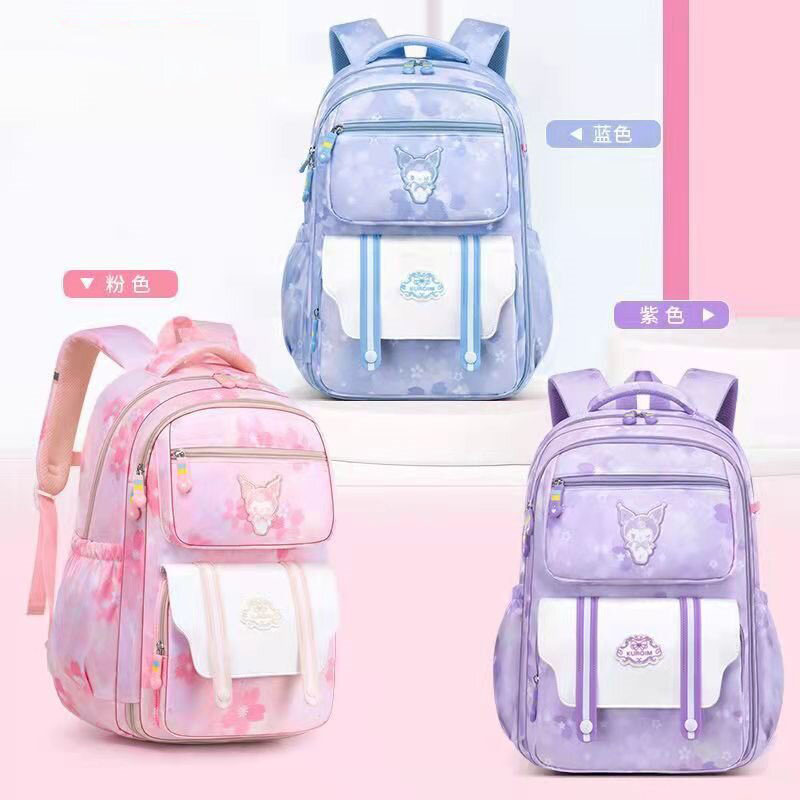 New Clow M Schoolbag Primary School Student Female Grade 1-3-6 Schoolbag Waterproof Large Capacity Junior High School Girl Backpack