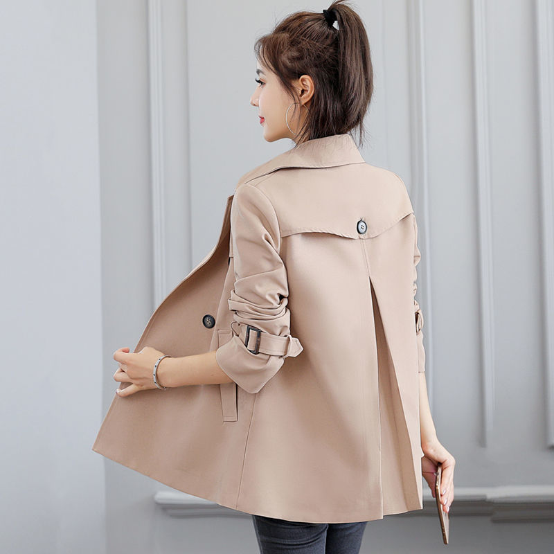 小个子风衣女秋季新款韩版a版宽松外套短款气质显瘦流行上衣春秋