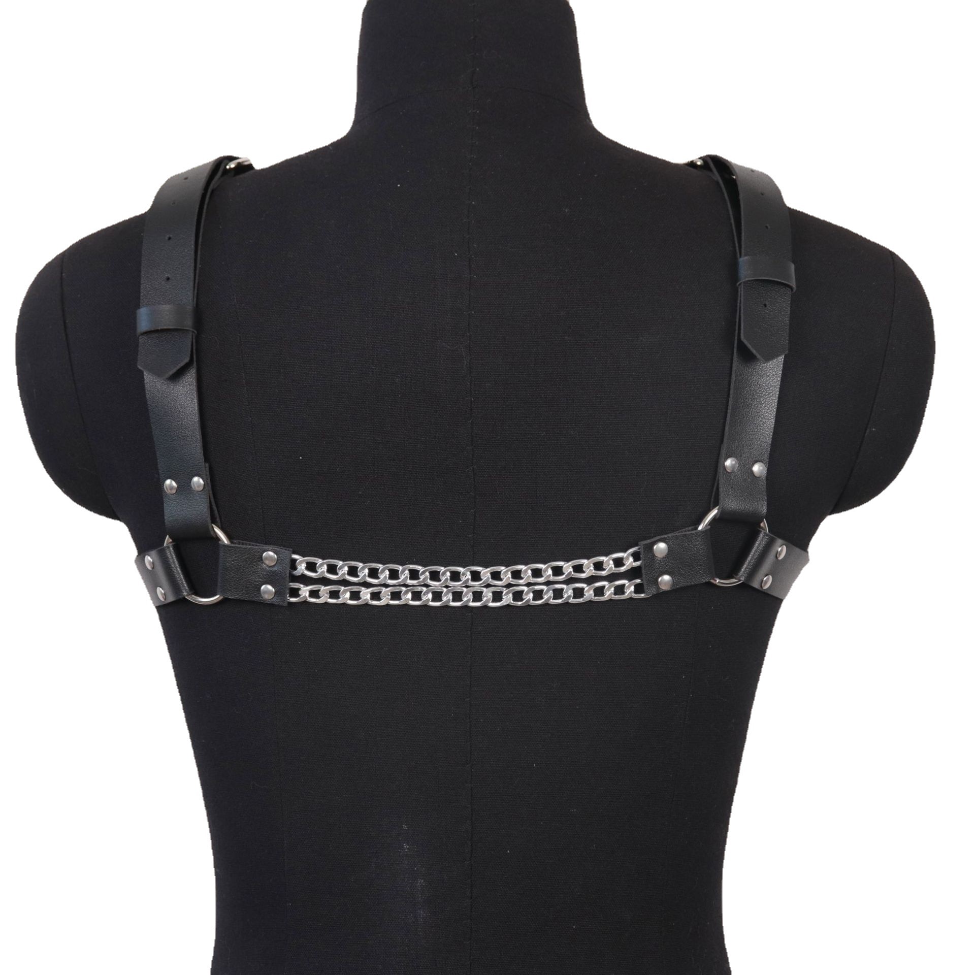 Men's Sexy Body Chains SM Bondage and Discipline Leather Chain Strap Sex Aid in Stock Wholesale