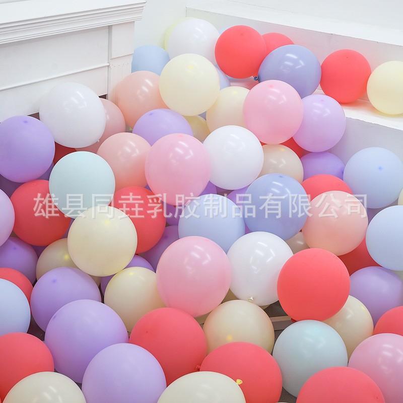 Wholesale Macaron Balloon 5-Inch 10-Inch 12-Inch 18-Inch Macaron Mixed Color Latex Decoration Birthday Party Balloon