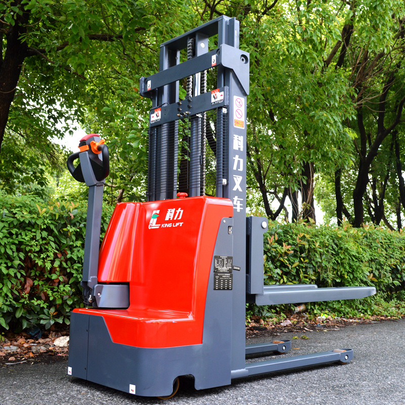 科力载重1.6吨步行式全电动堆高车托盘装卸车码垛电动堆高车