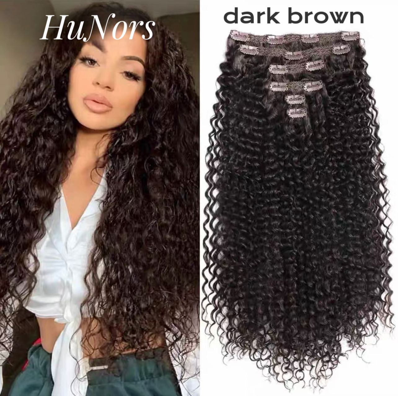 跨境欧美非洲长卷发kinky curly蓬松爆炸头6件套26inch接发片批发