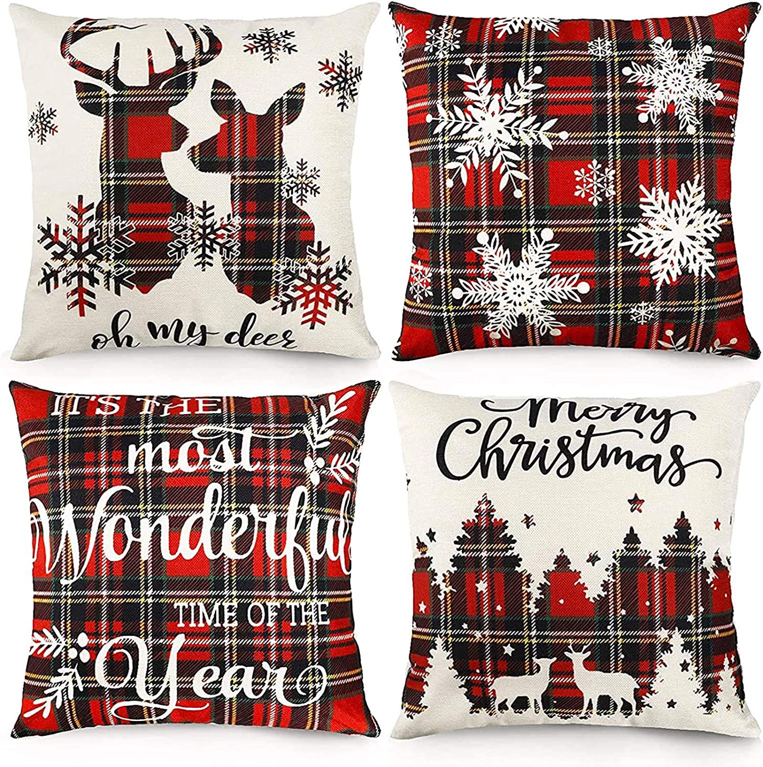 2023 New Christmas Pillow Grinch Pillow Mongolian Set Red Cartoon Cushion Green Fur Monster Grinch