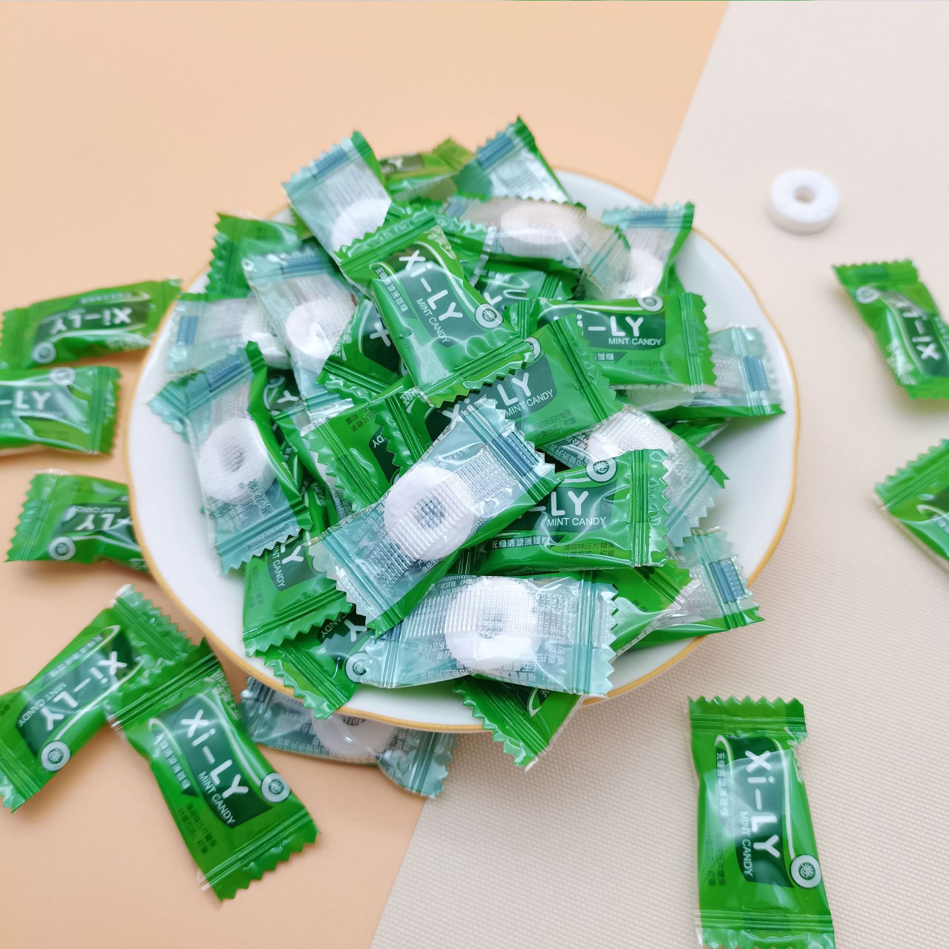 喜龙缘无糖薄荷糖散装口香糖休闲办公压片糖果饭后-阿里巴巴