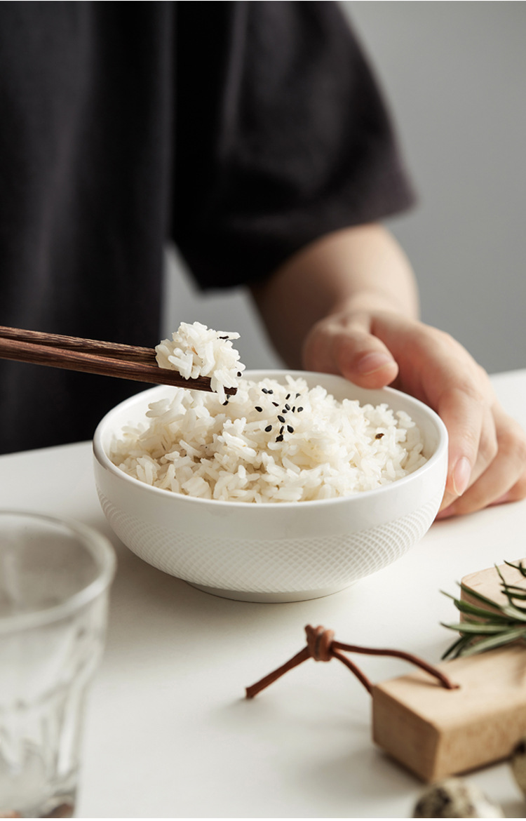 2021新款欧式陶瓷米饭碗家用个性创意高档餐具干饭碗单个吃饭碗
