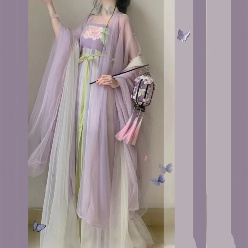 莫待无花 采梦集原创传统汉服女唐6米摆绣花齐胸襦裙大袖衫_阿里巴巴