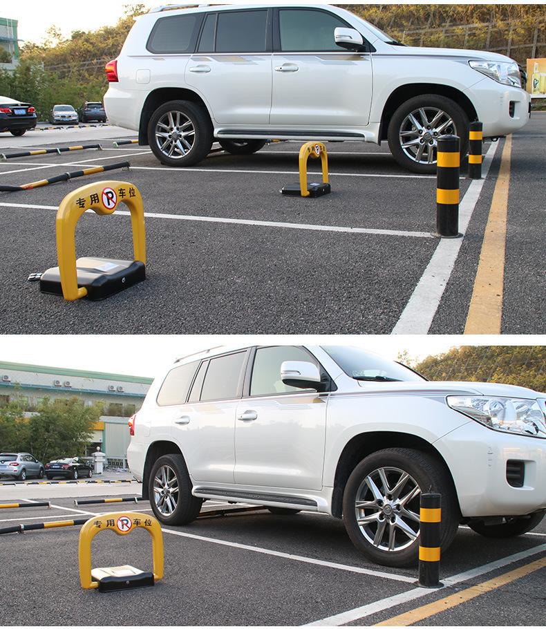 智能地锁自动车位锁占位锁免充电 自动感应停车位地锁停车场设备