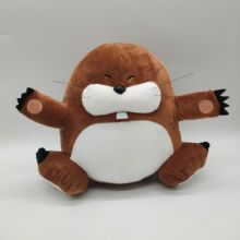 跨境新品 monty mole plush  蒙蒂鼹鼠毛绒玩具公仔 来图来样