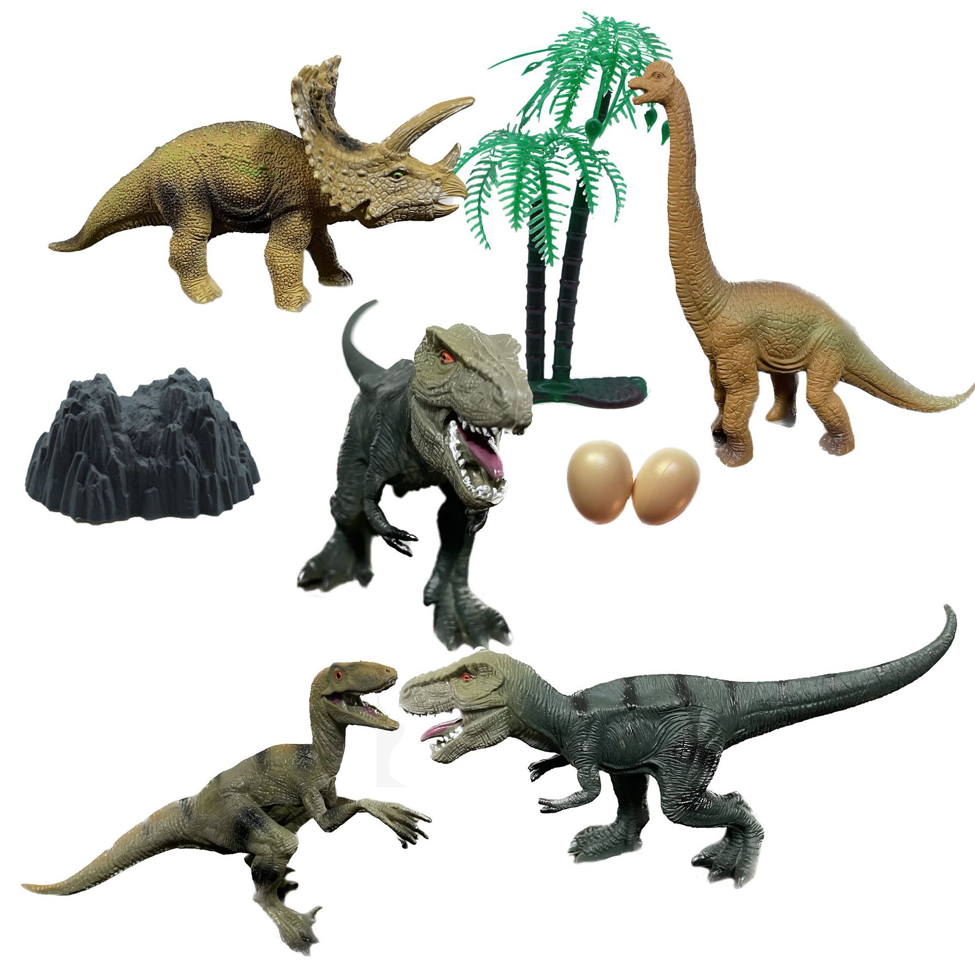 Children's Jurassic Dinosaur Toy Tyrannosaurus Triceratops Wrist Dragon Raptor Dinosaur Animal Model Suit