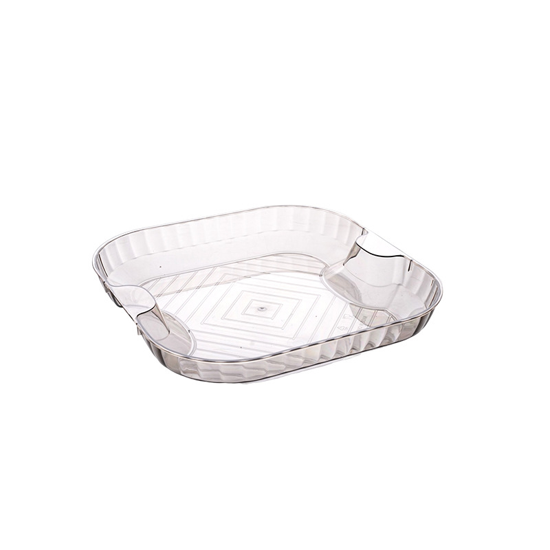 Plastic Fruit Plate Household Minimalist Restaurant Vegetable Fruit Plate Easy to Clean Snacks Storage Tray Square Tray