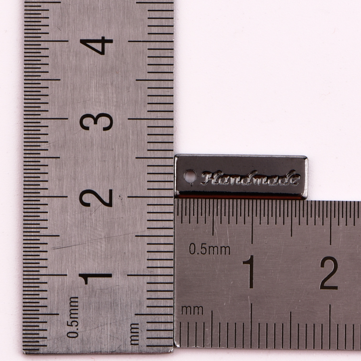 1755mm环保电镀多色长方形印handmade字母吊牌耳环吊坠饰品配件