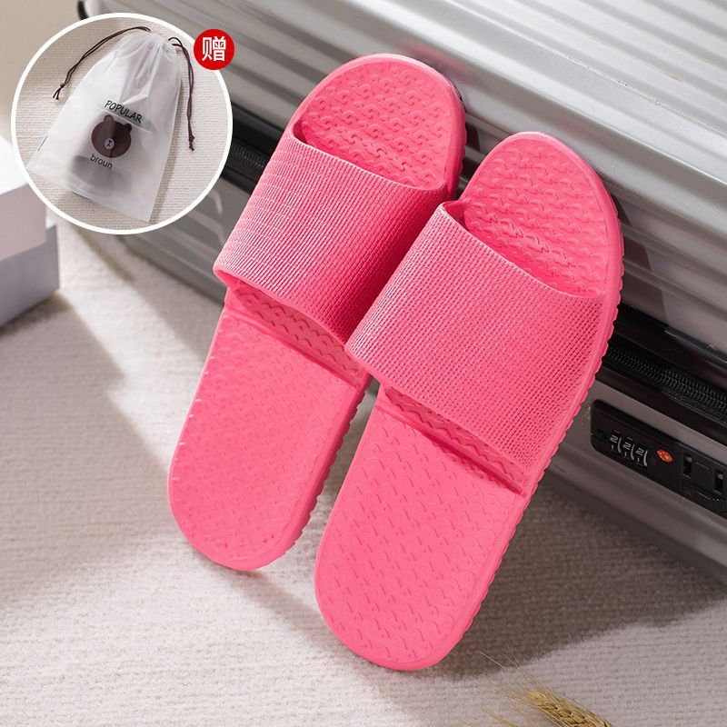 Travel Portable Folding Couple Household Bathroom Non-Slip Travel Hotel Hotel Men's and Women's Ultra-Light Indoor Thin Bottom Slippers