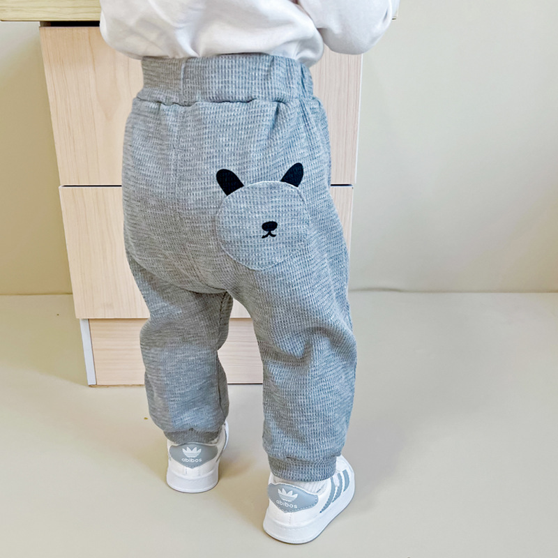 婴儿大pp裤子春秋装纯棉薄款长裤0-12个月宝宝包臀裤新生儿大屁屁