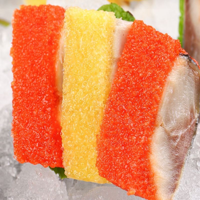 希鲮鱼日式寿司料理籽零鱼西鳞鱼籽刺身西林鱼子刺身生吃生鱼片