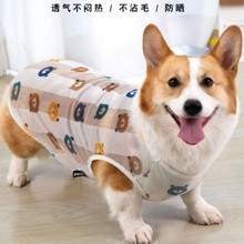 夏季小型犬幼犬四季防掉毛夏装宠物狗狗衣服夏天薄款春秋柯基背心