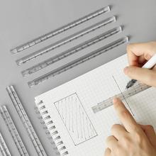 简约学生文具测绘直尺透明直尺15cm塑料立体三棱菱尺刻度三角尺子