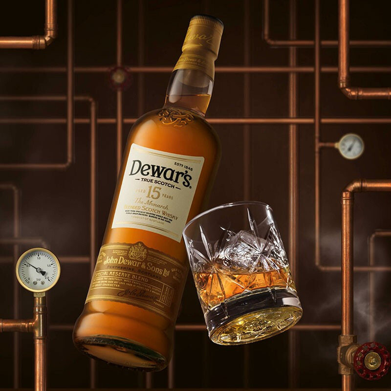 英国dewars帝王威士忌白牌15年18年750ml苏格兰调酒基酒洋酒12年